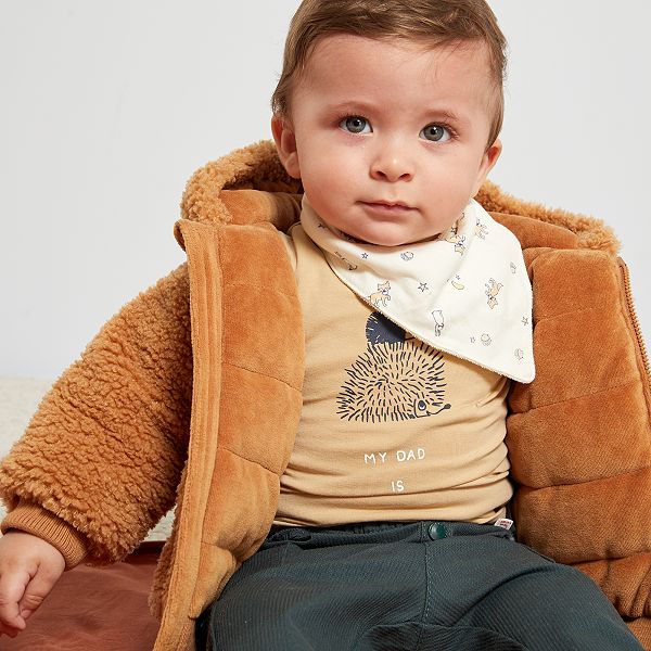 Manteau En Sherpa Bebe Garcon Marron Kiabi 22 00