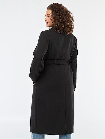 Manteau long avec ceinture