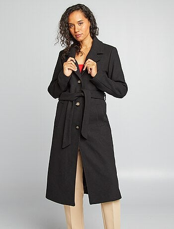 Manteau long en lainage