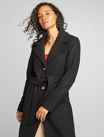 Manteau long en lainage