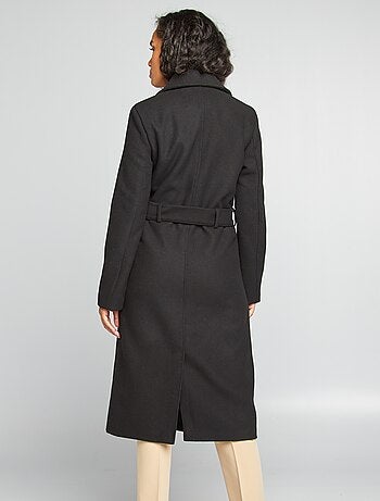 Manteau long en lainage