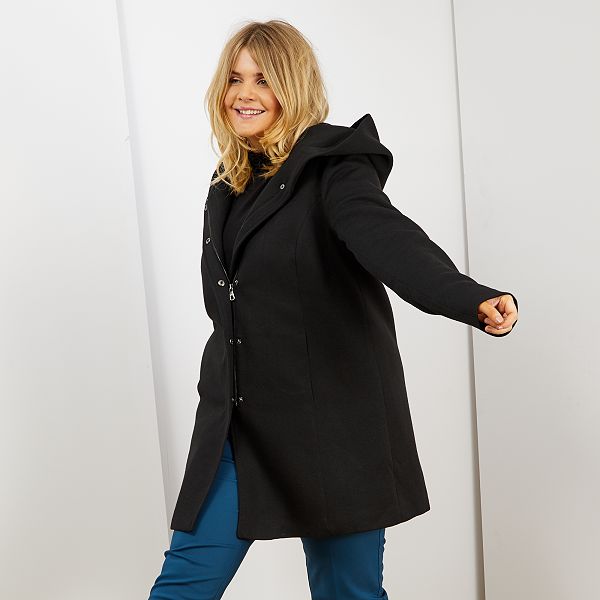Manteau mi long 'Only Carmakoma' Grande taille femme ...