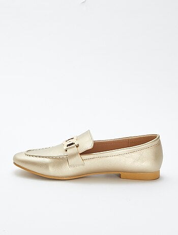 Mocassins dorés