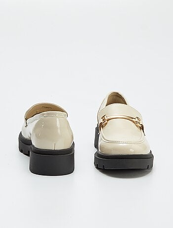 Mocassins en simili avec plateforme