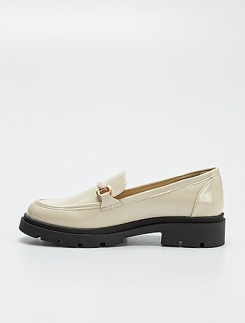 Mocassins en simili avec plateforme