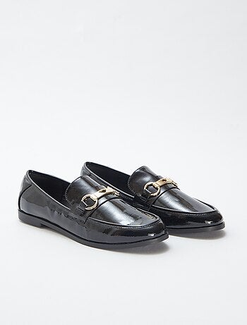 Mocassins plats vernis