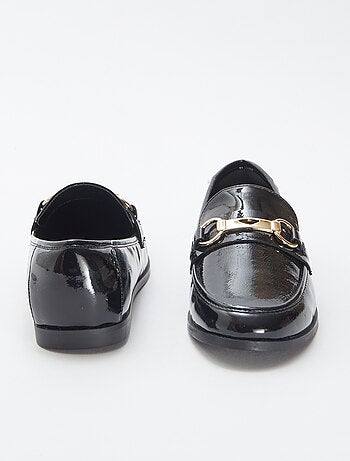 Mocassins plats vernis