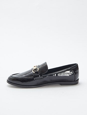 Mocassins plats vernis