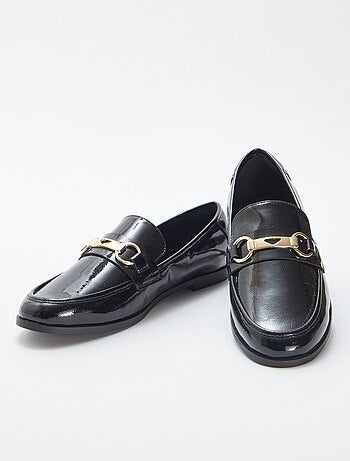 Mocassins plats vernis