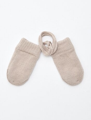 Moufles polaires maillée