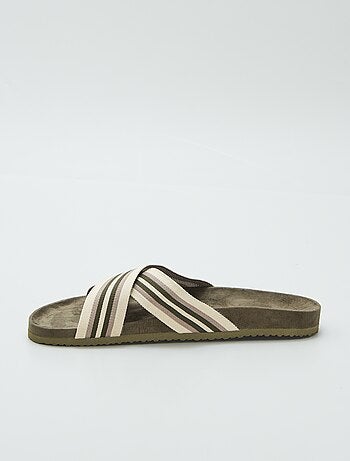 Mules avec brides croisées