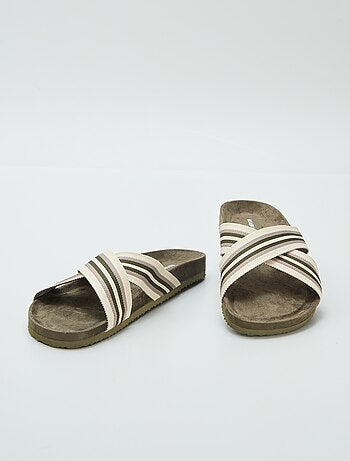 Mules avec brides croisées