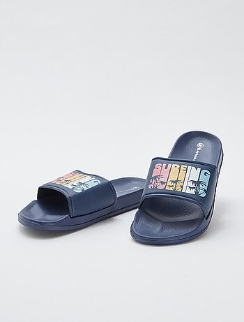 Mules de plage à motifs palmiers 'My beach spirit'