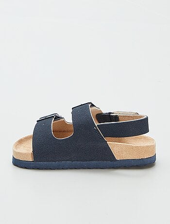 Mules en suédine ajustable par scratch