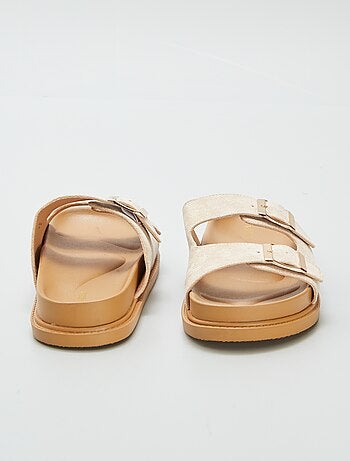 Mules épaisses double bride