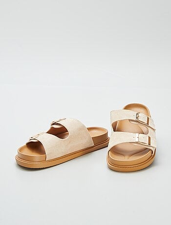 Mules épaisses double bride