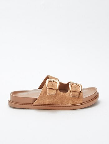 Mules épaisses double bride