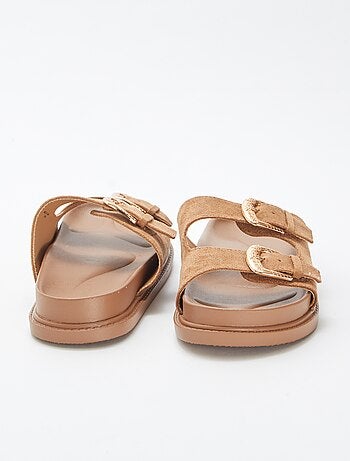 Mules épaisses double bride