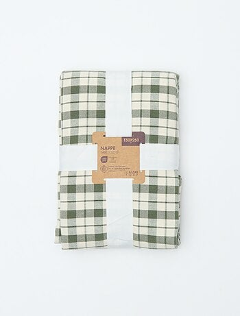 Nappe imprimée à carreaux (150x250 cm) - Kiabi Home