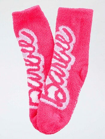 Paire de chaussette 'Barbie' en coton