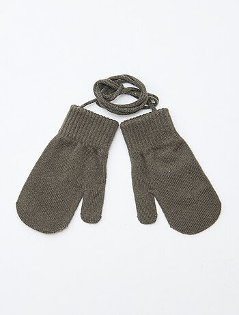 Paire de moufles maillée