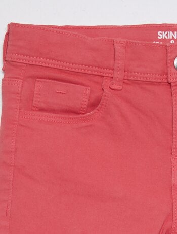 Pantacourt skinny à taille haute