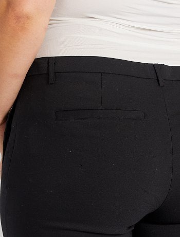 Pantalon 7/8e en satin de coton - Kiabi