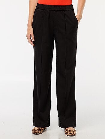 Pantalon à pinces avec bandes sur le côté