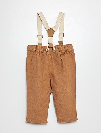 Pantalon avec bretelles
