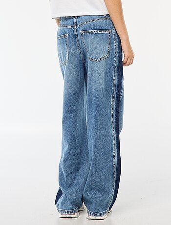 Pantalon baggy contrastant