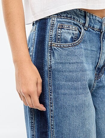 Pantalon baggy contrastant