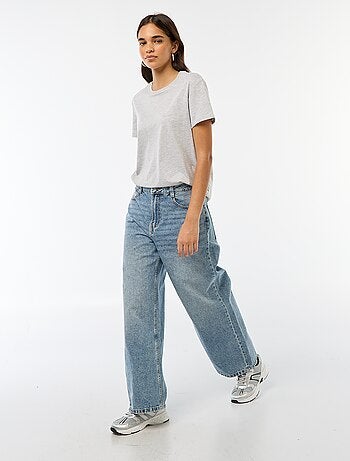 Pantalon baggy taille basse à 5 poches