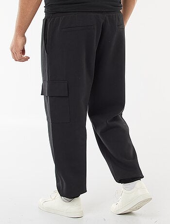 Pantalon bas resserré en coton uni