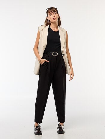 Pantalon carotte fluide