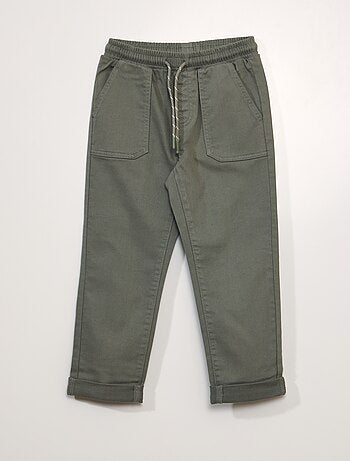Pantalon chino esprit jogging
