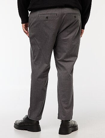 Pantalon chino uni en coton stretch
