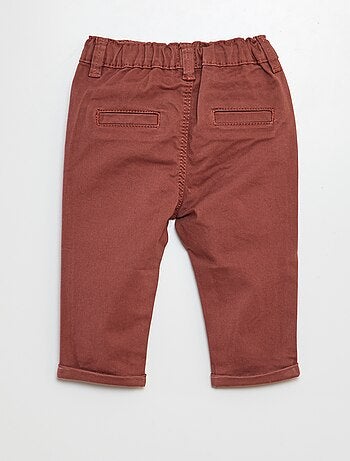 Pantalon chino uni