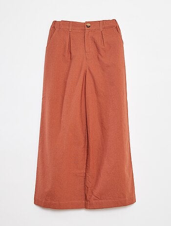 Pantalon coloré wide leg