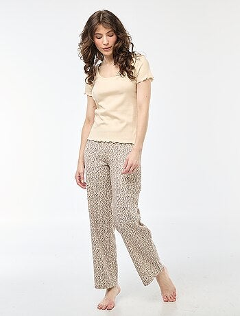 Pantalon côtelé de nuit