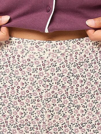Pantalon côtelé de nuit