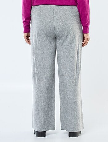 Pantalon côtelé large uni