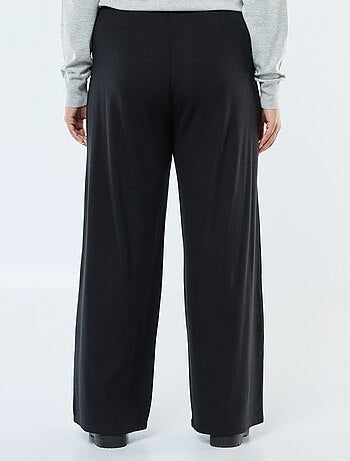 Pantalon côtelé large uni