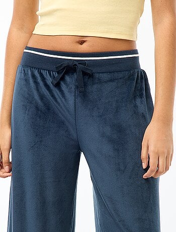 Pantalon de jogging large en velours