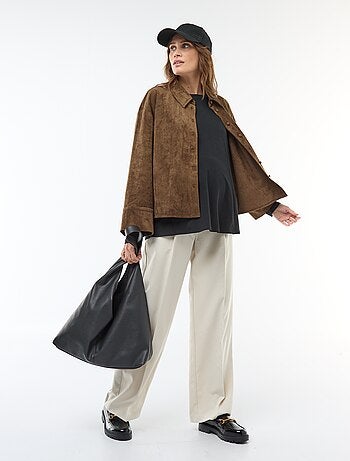 Pantalon de maternité coupe large de maternité