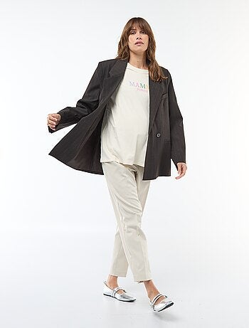 Pantalon de maternité large en maille Milano