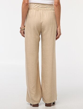 Pantalon de maternité large rayé