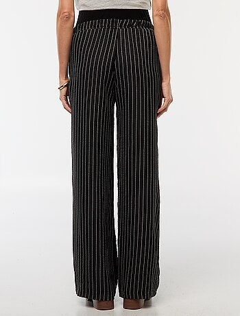 Pantalon de maternité large rayé