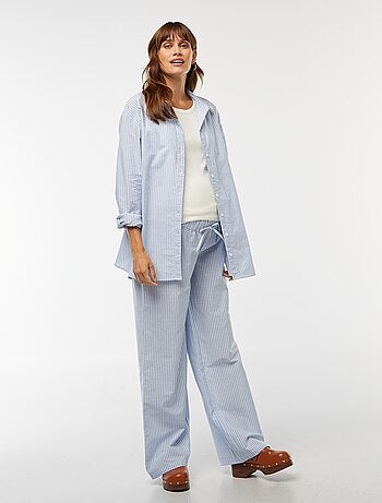 Pantalon de maternité rayé