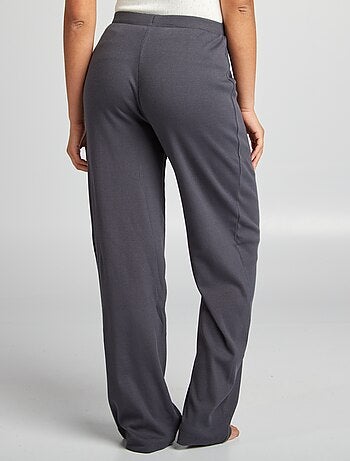 Pantalon de pyjama large rib