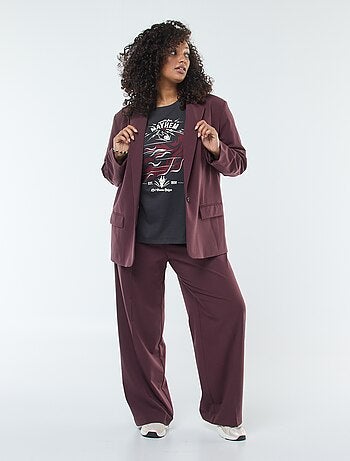 Pantalon de tailleur à taille haute et coupe large / wide leg
